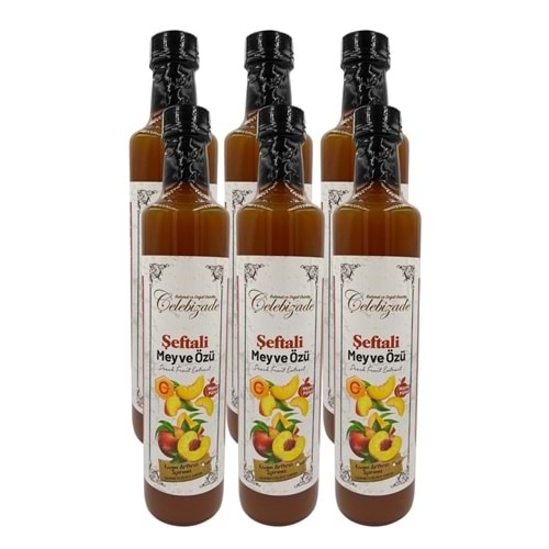 Çelebizade Şeftali Meyve Özü 650 Gr X 6 Adet