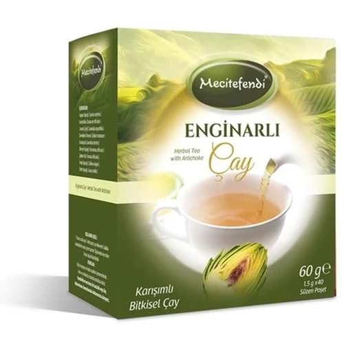 Mecitefendi Enginarlı Bitki Çayı Süzen Poşetli 40 Adet 60 Gr