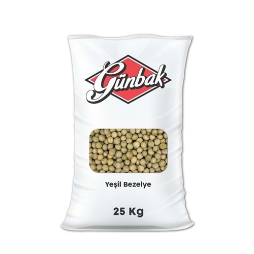 Günbak Yeşil Bezelye Çuval 25 Kg