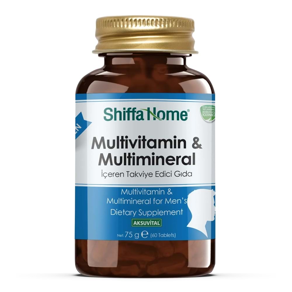 Shiffa Home Multivitamin Multimineral Erkek 75 Gr 60 Kapsül