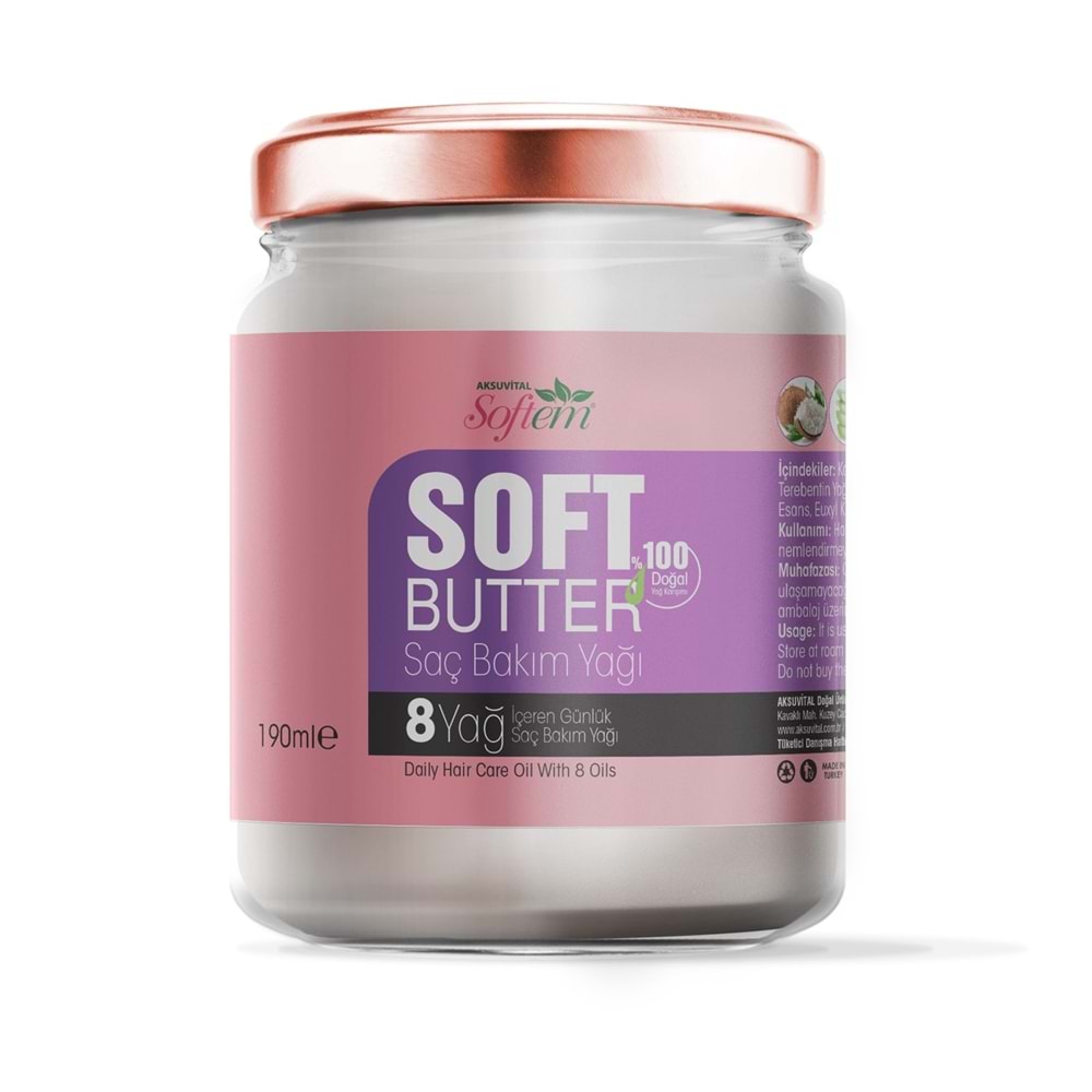 Softem Softbutter Saç Bakım Yağı 190 ML