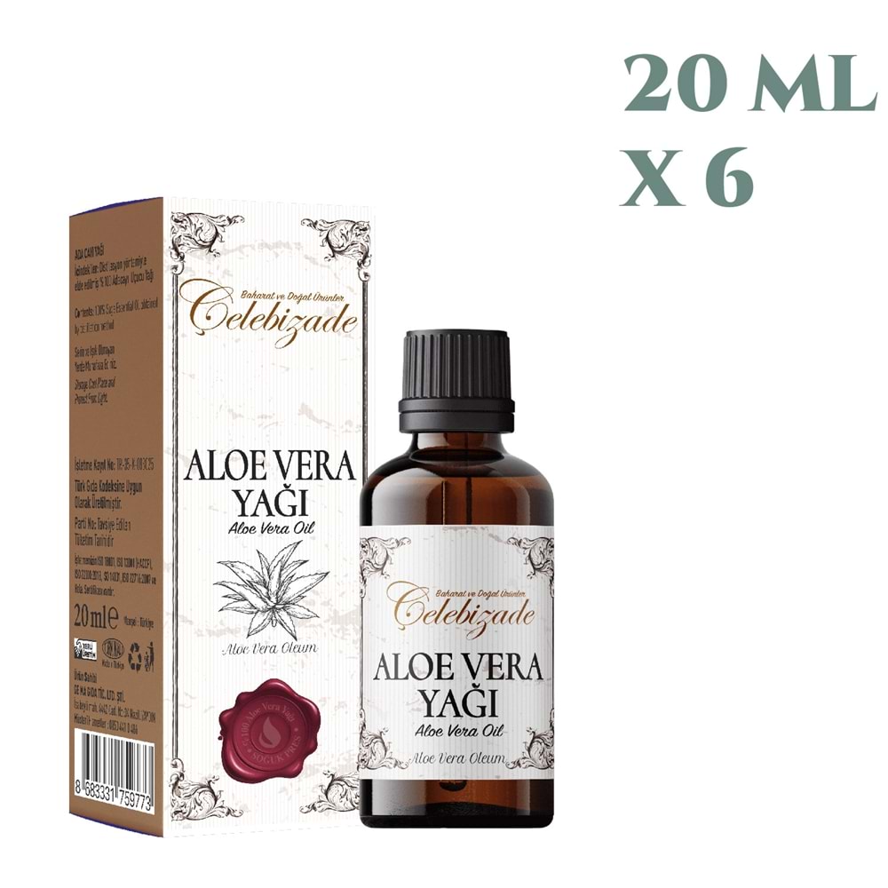 Çelebizade Aloe Vera Yağı 20 ML X 6 Adet