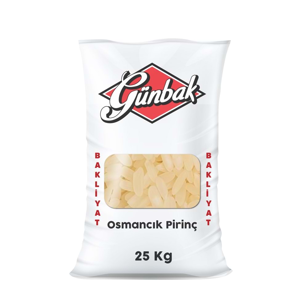 Günbak Osmancık Pirinç Çuval 25 Kg