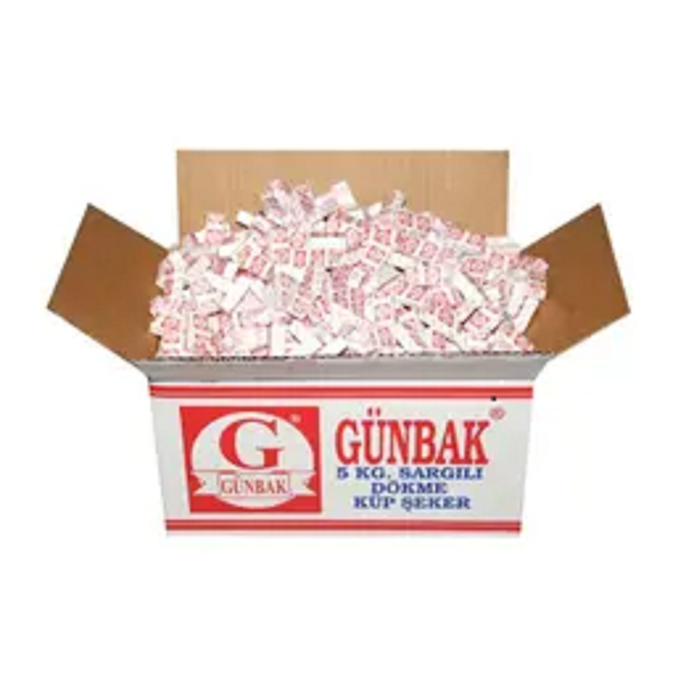 Günbak Çift Sargılı Küp Şeker Kutu 5 Kg