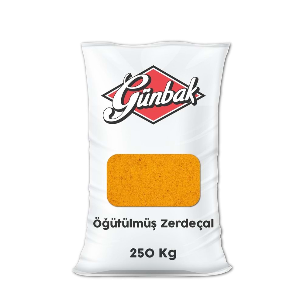 Günbak Öğütülmüş Zerdeçal 250 Kg