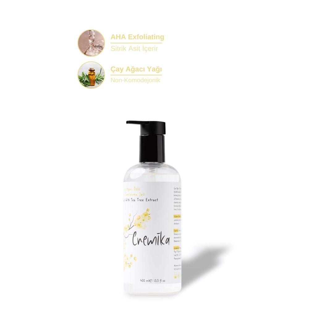Cremika Yüz Temizleme Jeli 400 ML X 2 Adet