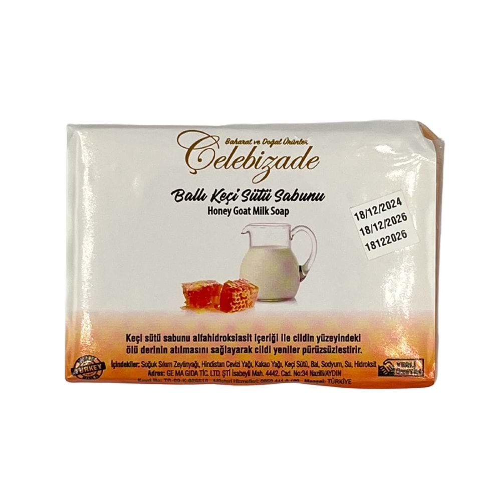 Çelebizade Ballı Keçi Sütlü Sabun 100 Gr