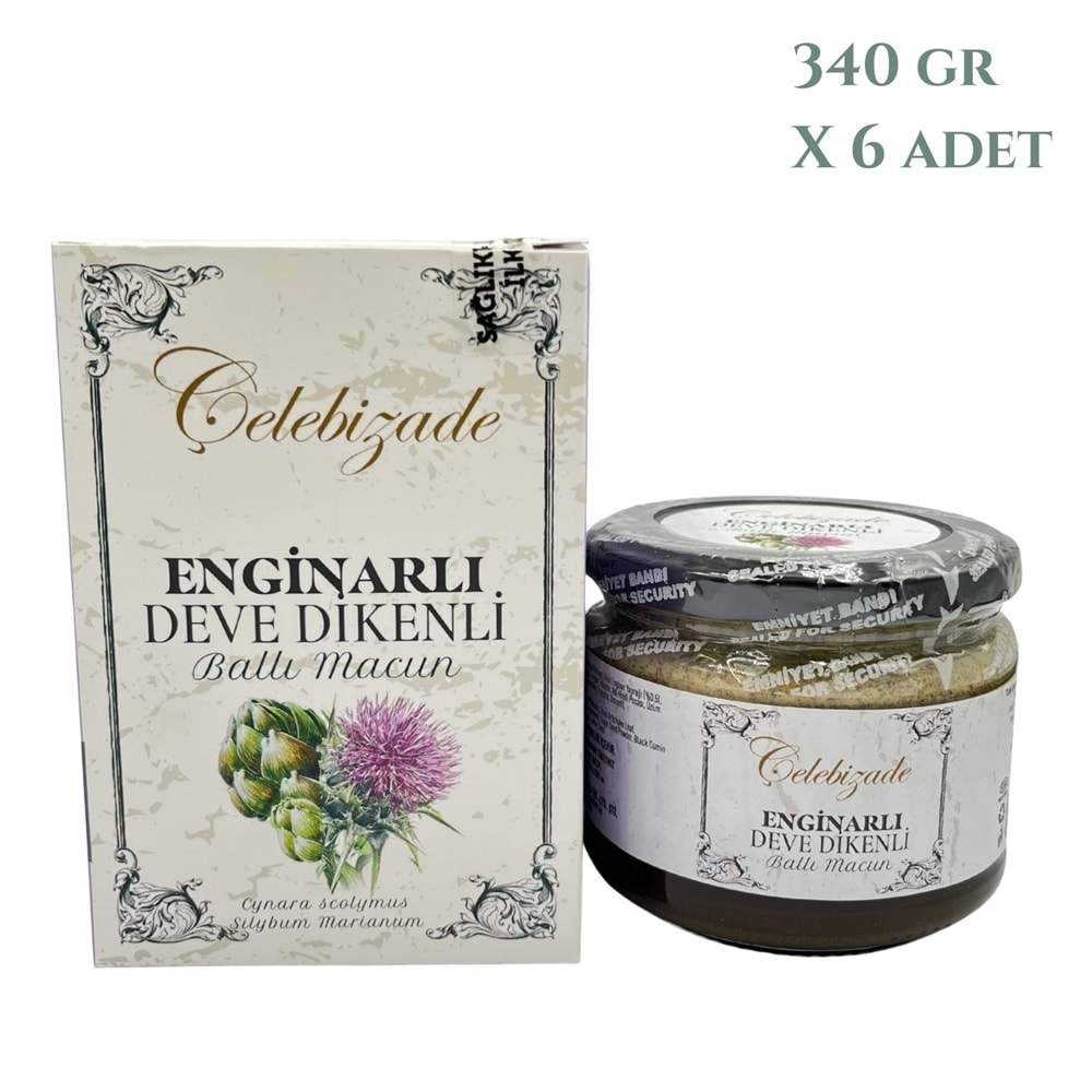 Çelebizade Enginarlı Deve Dikenli Ballı Macun 340 Gr X 6 Adet