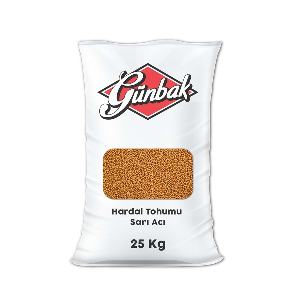 Hardal Tohumu Sarı Acı Çuval 25 Kg