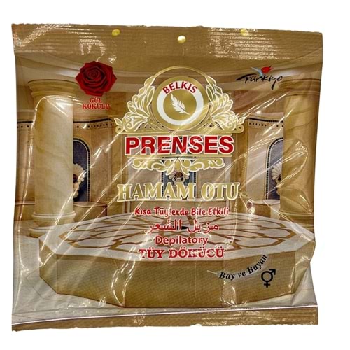 Belkıs Prenses Hamam Otu Tüy Dökücü Gül Kokulu Koli 150 Gr X 100 Adet