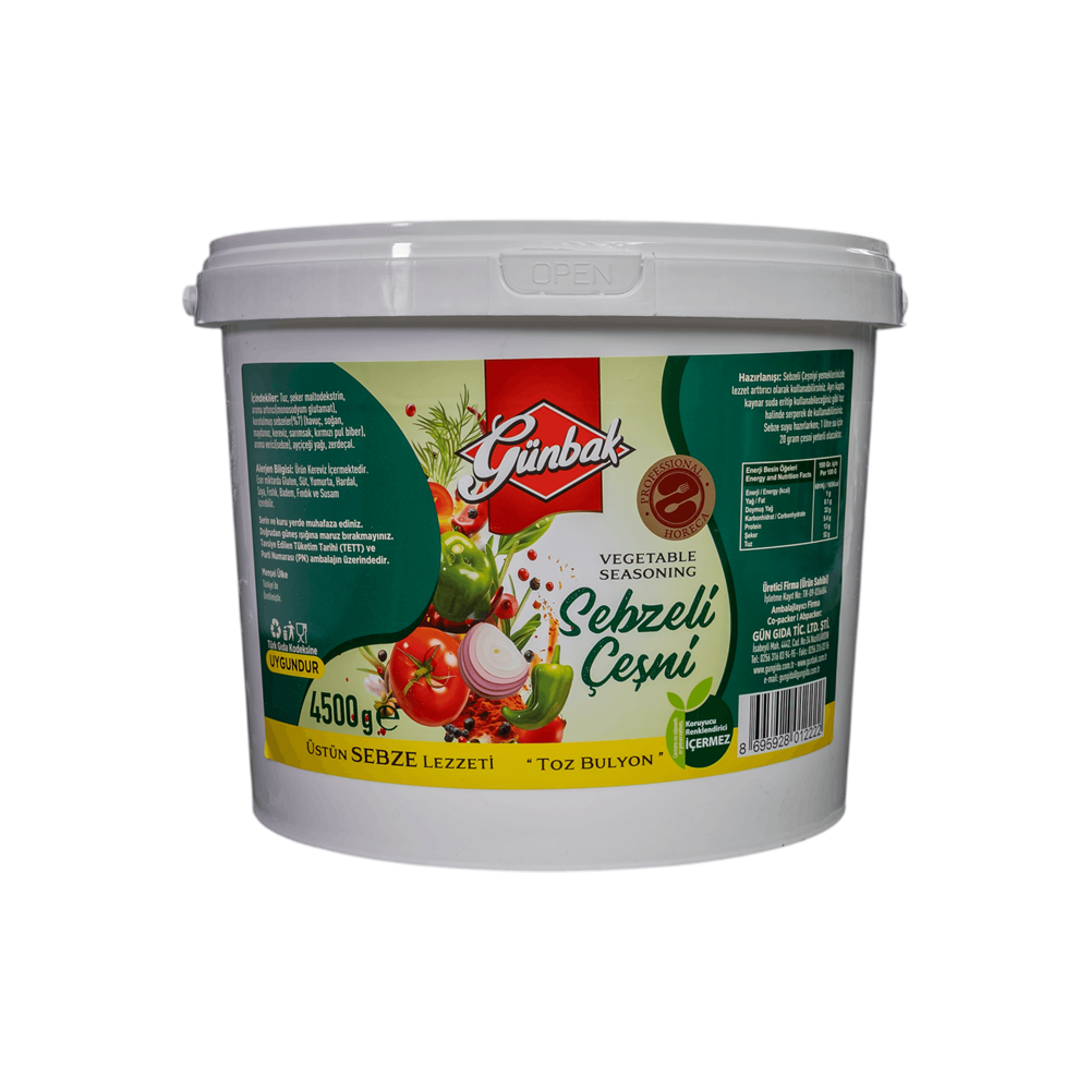 Günbak Sebzeli Çeşni Kova 4500 Gr