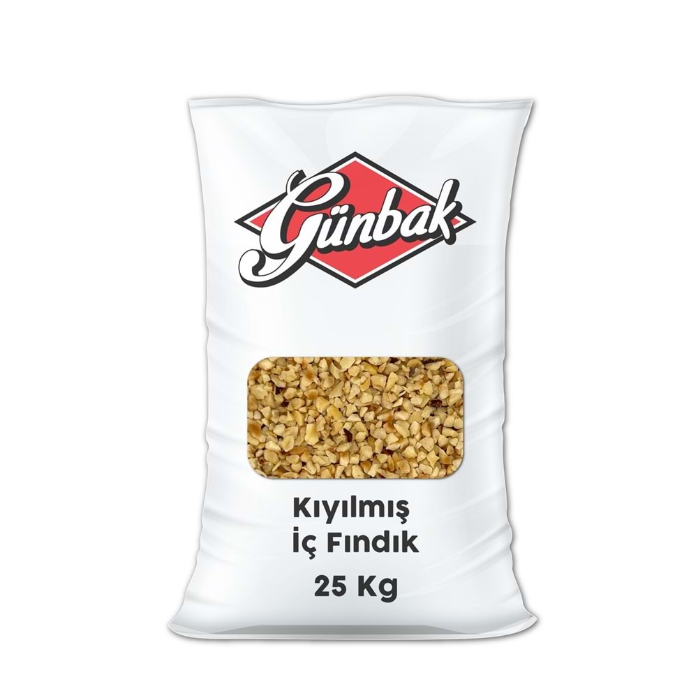 Kıyılmış İç Fındık Çuval 25 KG